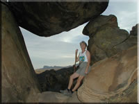 Rock Climbing - It Was a Long Way Up! (47kb)